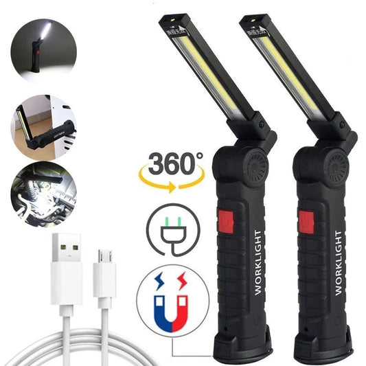 ⚡Last Day Sale💡USB Multi-Function Foldable COB Magnetic Work Light