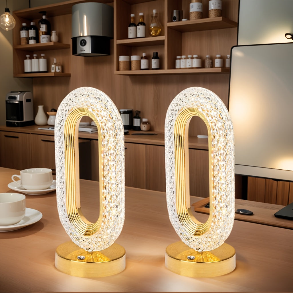 💡 Modern LED Desk Lamp – 3 Colors, USB Rechargeable