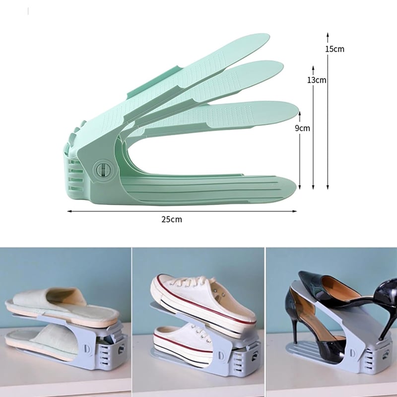 Adjustable shoe rack