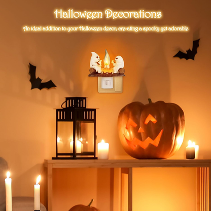 👻Ghost Bonfire Flickering Flame Halloween Night Light