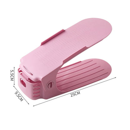 Adjustable shoe rack