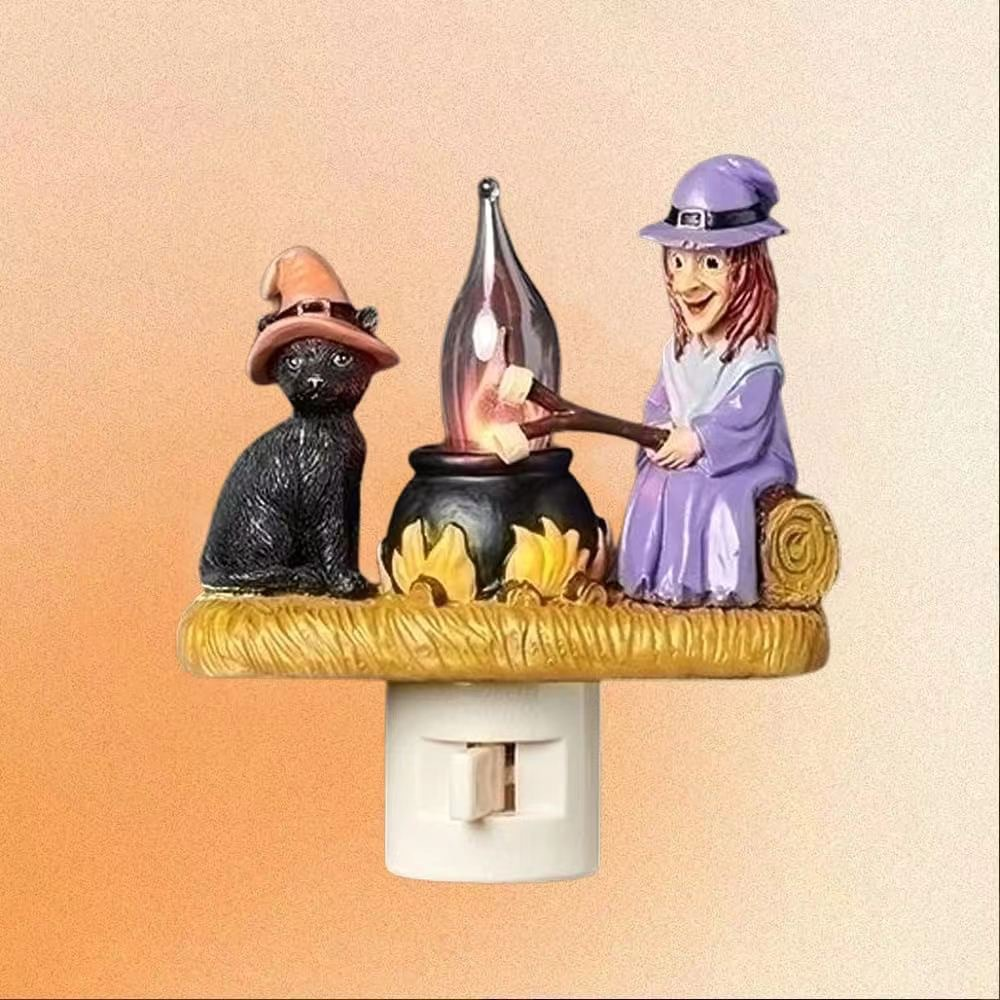 👻Ghost Bonfire Flickering Flame Halloween Night Light