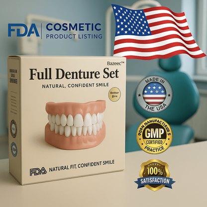🦷Advanced Customized Full Denture Set🦷  (🔥10.000+ Sold In Last 30 Day)