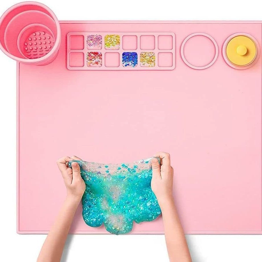 Silicone Painting Mat, Erasable and Washable Art Pad Palette