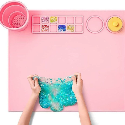 Silicone Painting Mat, Erasable and Washable Art Pad Palette