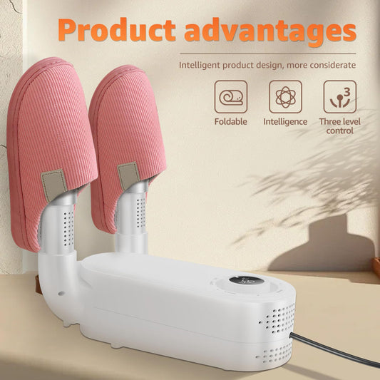 🦶 Footwear Dryer (Boots/Shoes/Gloves) – Electric Heater, Timer, Handle & Foldable Smart Panel