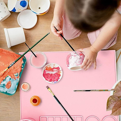 Silicone Painting Mat, Erasable and Washable Art Pad Palette