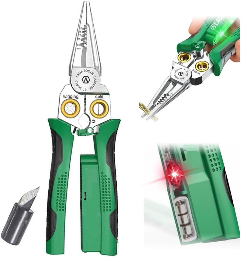 8-in-1 Wire Strippers with Current Measurement