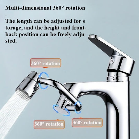 🚰 Faucet Aerator Extension – 1440° Rotate, Universal Fit, Kitchen Essential ✨
