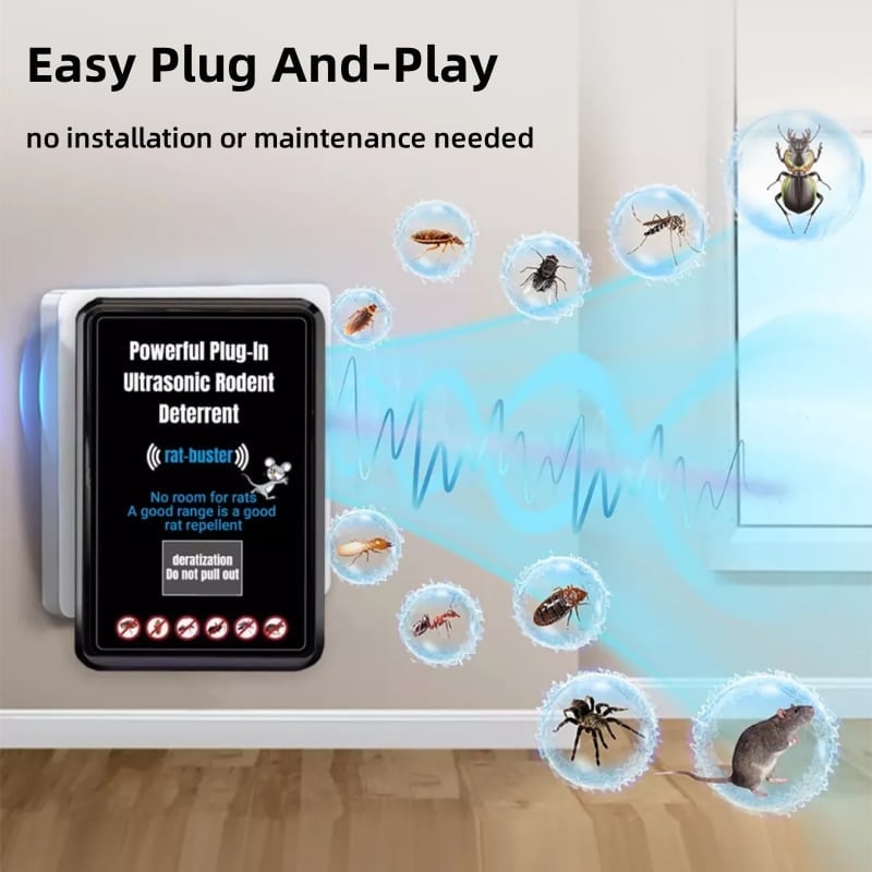 🔥HOT SALE🔥Powerful Plug-In Ultrasonic Rodent Deterrent