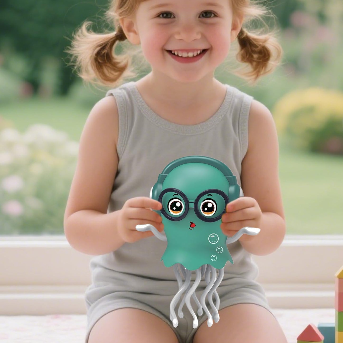 🎶 Crawling Jellyfish Toy – Lights & Music 🧸